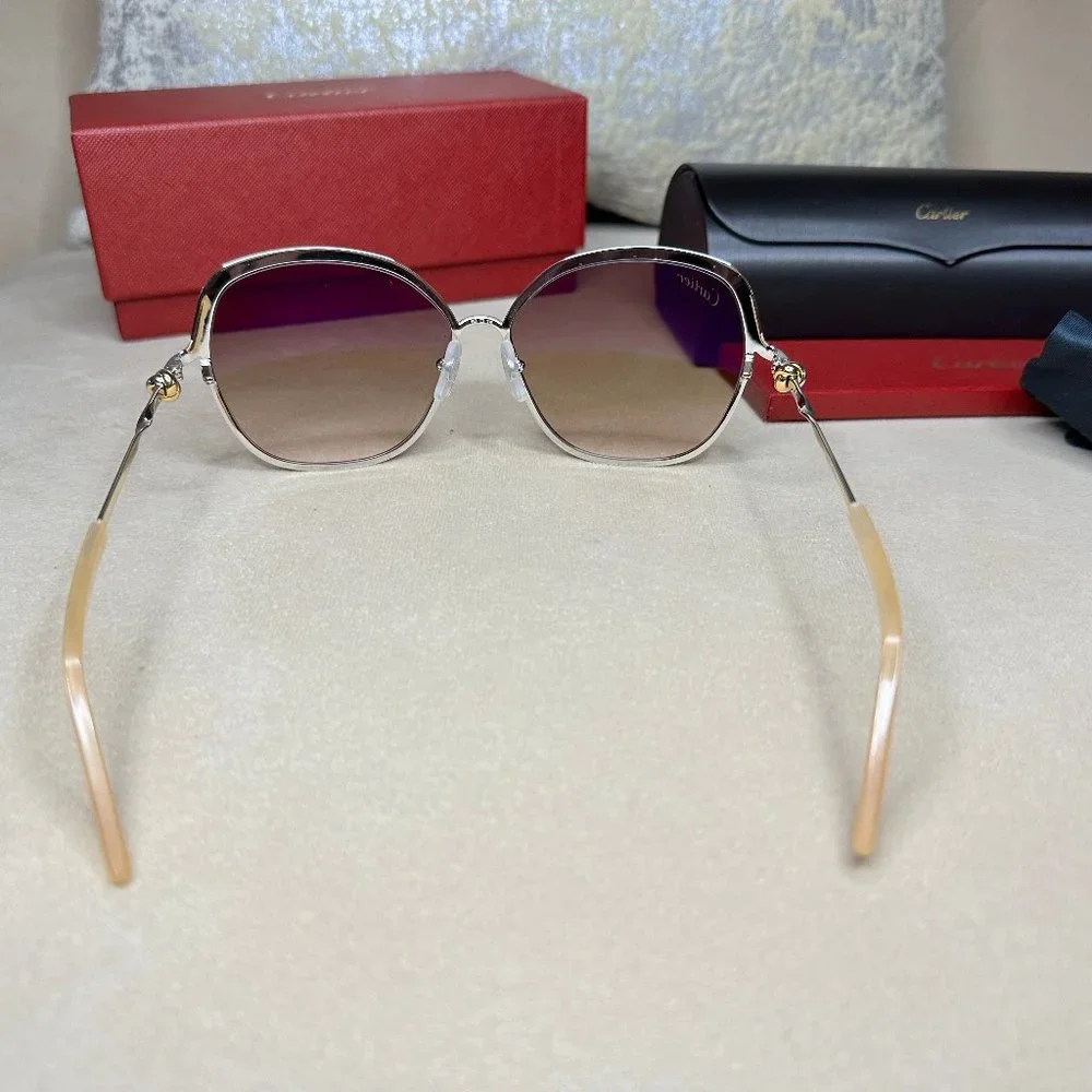 Cartier CT0090S 001 Cartier Trinity Sunglasses